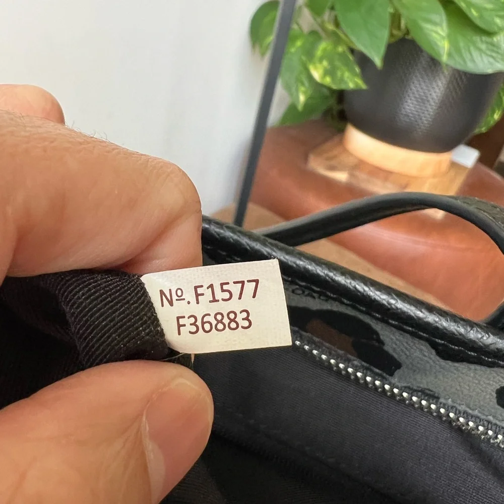 Coach Ocelot -Print Tote in Gray, Black and Brown - Picture 3 of 15